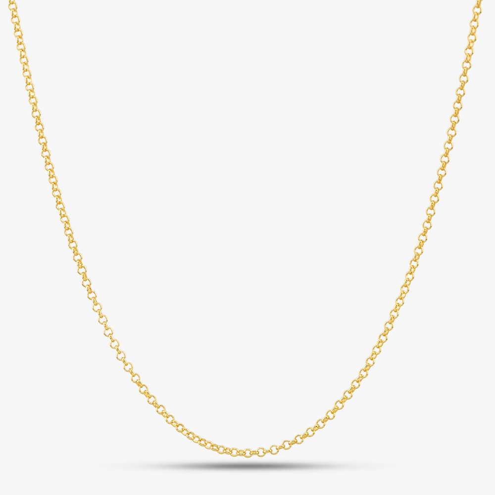 9ct Yellow Gold Mini Belcher Chain SRBP-195-9Y-20