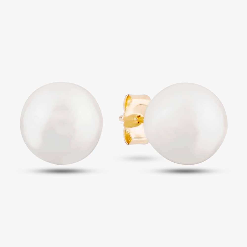 9ct Yellow Gold Freshwater Pearl Stud Earrings EOZ108RF