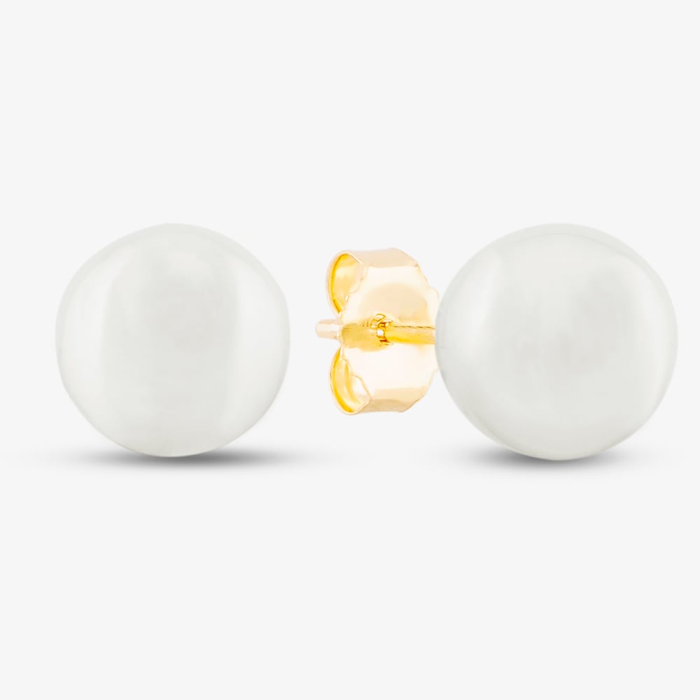 9ct Yellow Gold Freshwater Pearl Stud Earrings EOZ107RF