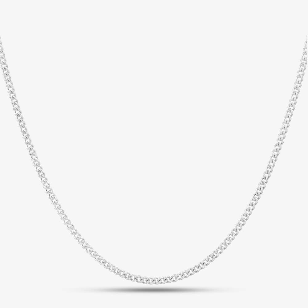 Silver 20inch Curb Chain N222