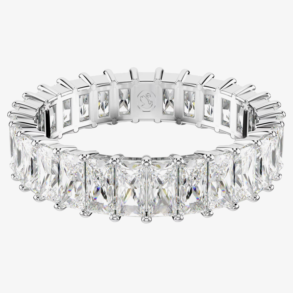 Swarovski Matrix Rhodium Plated Cubic Zirconia Full Eternity Ring 5693410