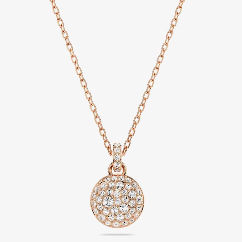 Swarovski Meteora Rose Gold Tone Plated Pendant Necklace 5683450