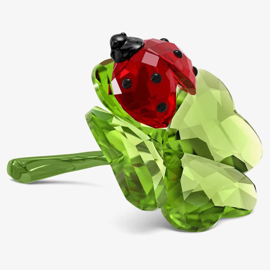Swarovski Idyllia Ladybug And Clover Ornament 5666852