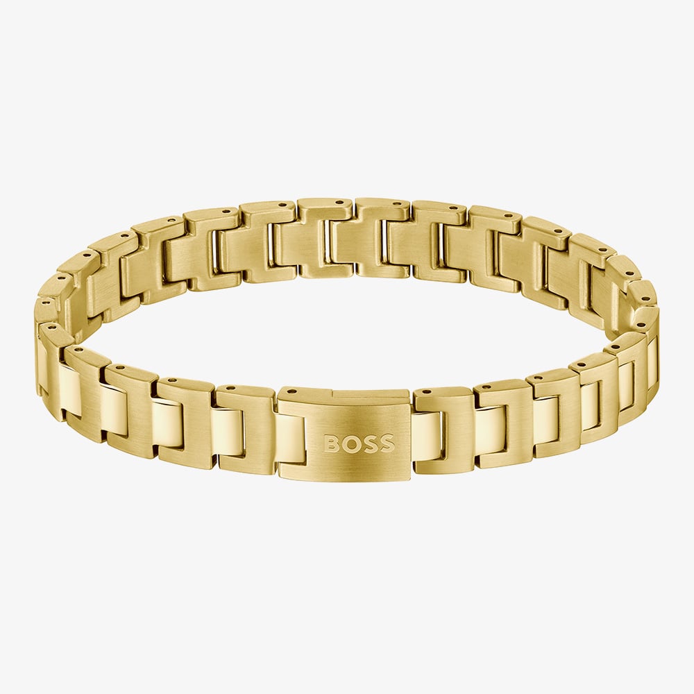 BOSS 1580753 Candor Gold Plated Stainless Steel Link Bracelet