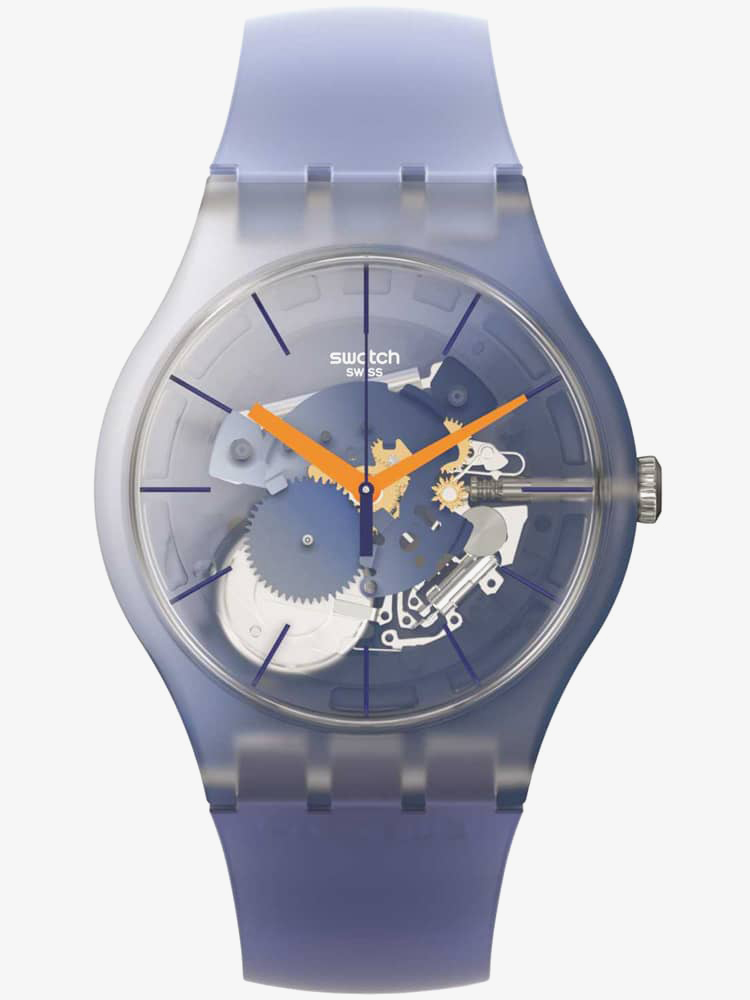 Swatch All That Blues Watch SUOK150 | T.H. Baker Family Jewellers