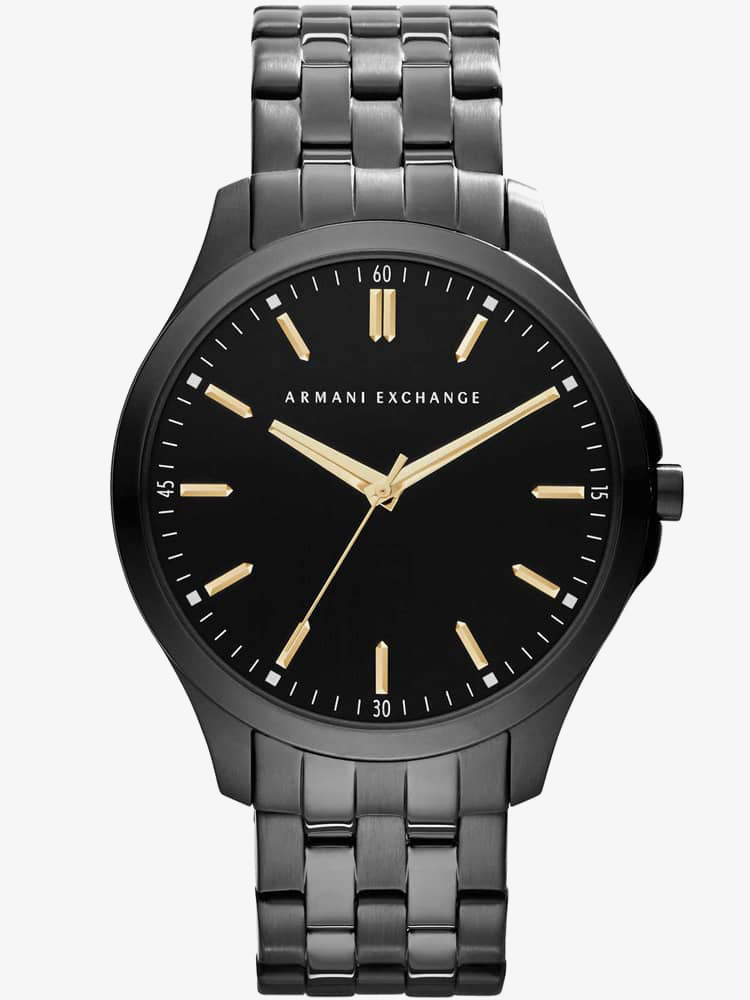 gold armani exchange watch mens