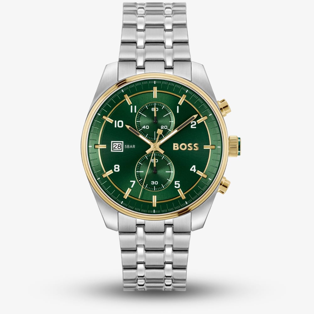 BOSS Skytraveller Chronograph Green Watch 1514195