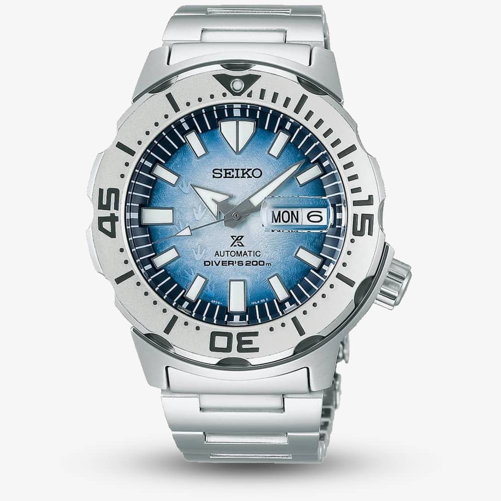 Seiko Mens Prospex Antarctica Tuna Save the Ocean Watch SRPG57K1 .  Baker Family Jewellers