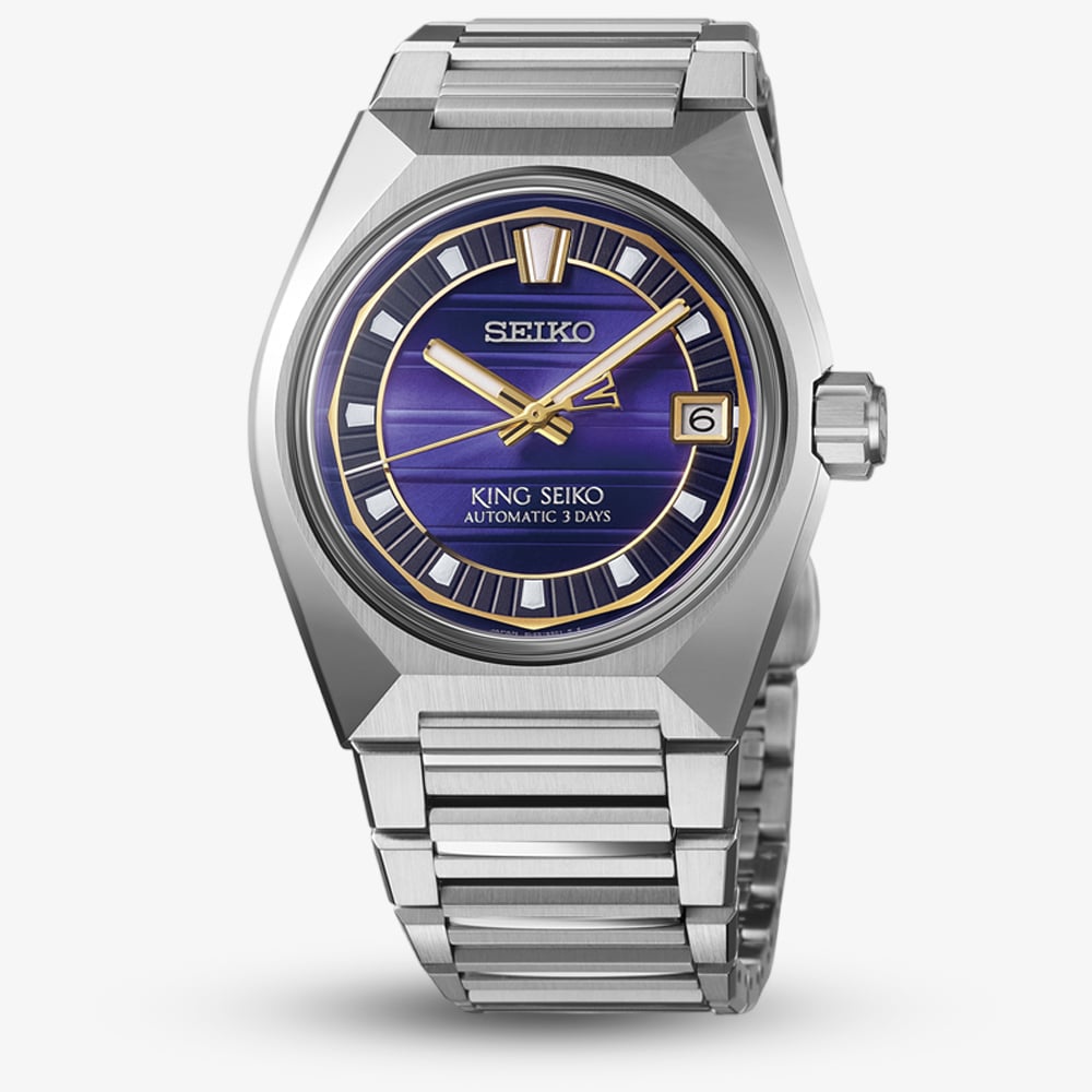 Seiko SLA083J1 Mens King Seiko Vanac Tokyo Twilight Purple Watch