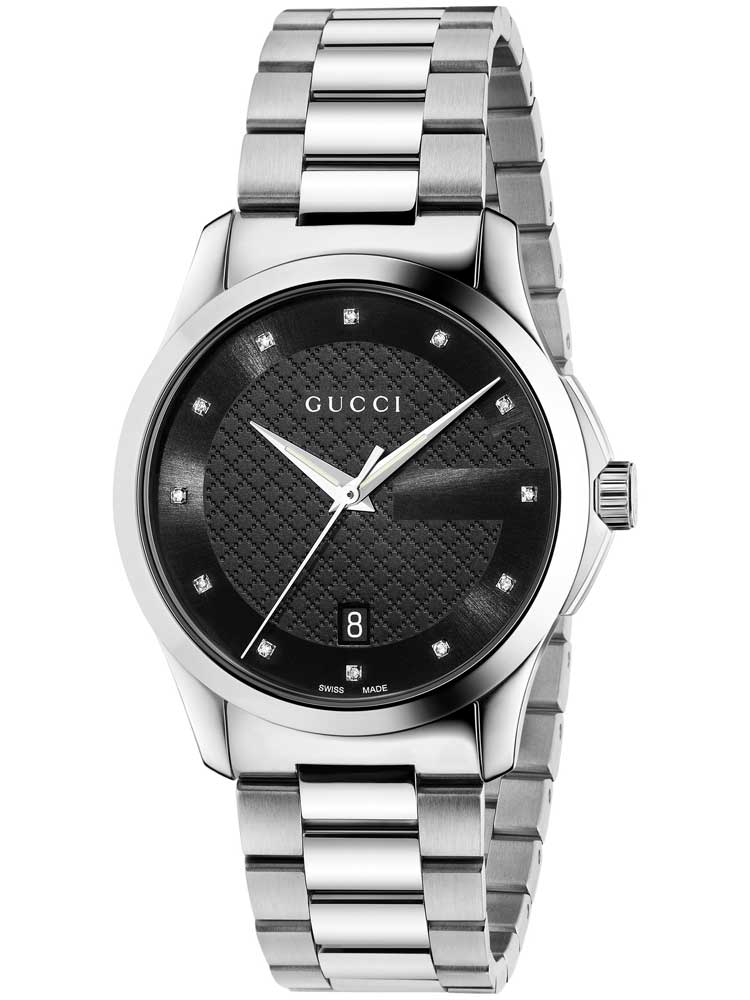 gucci mens diamond watch