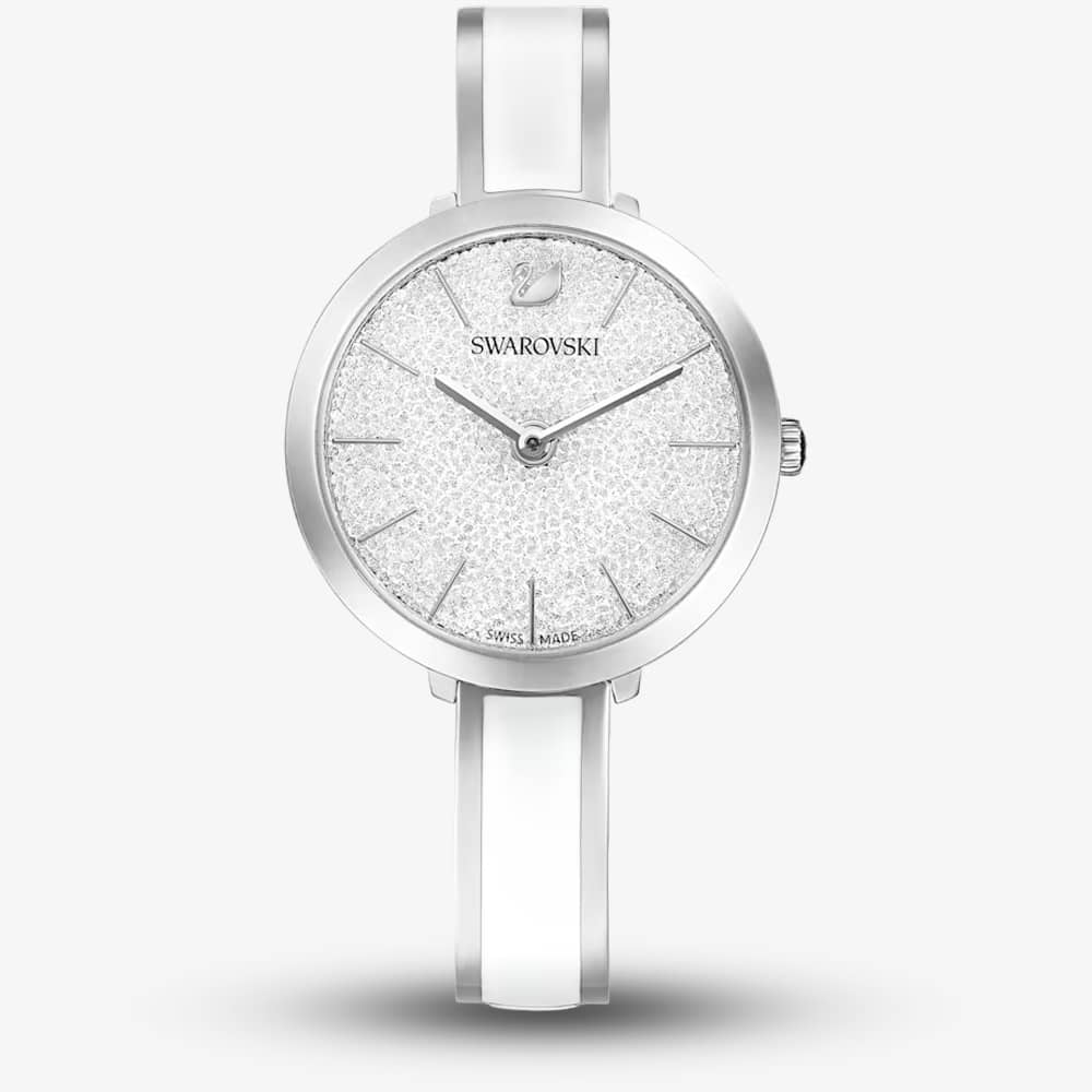 Swarovski White Crystalline Delight Stainless Steel Bracelet Watch 5580537