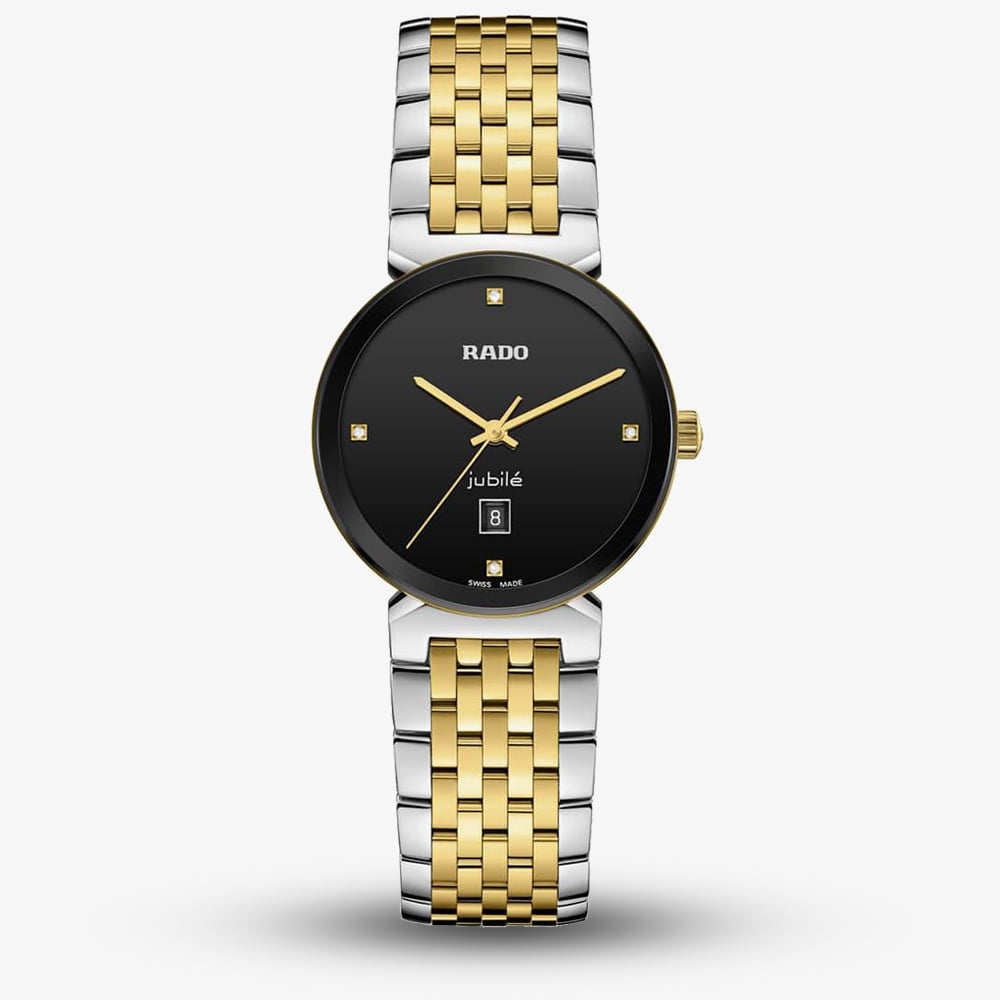 Rado Ladies Florence Two Tone Black Dial Watch R48913703