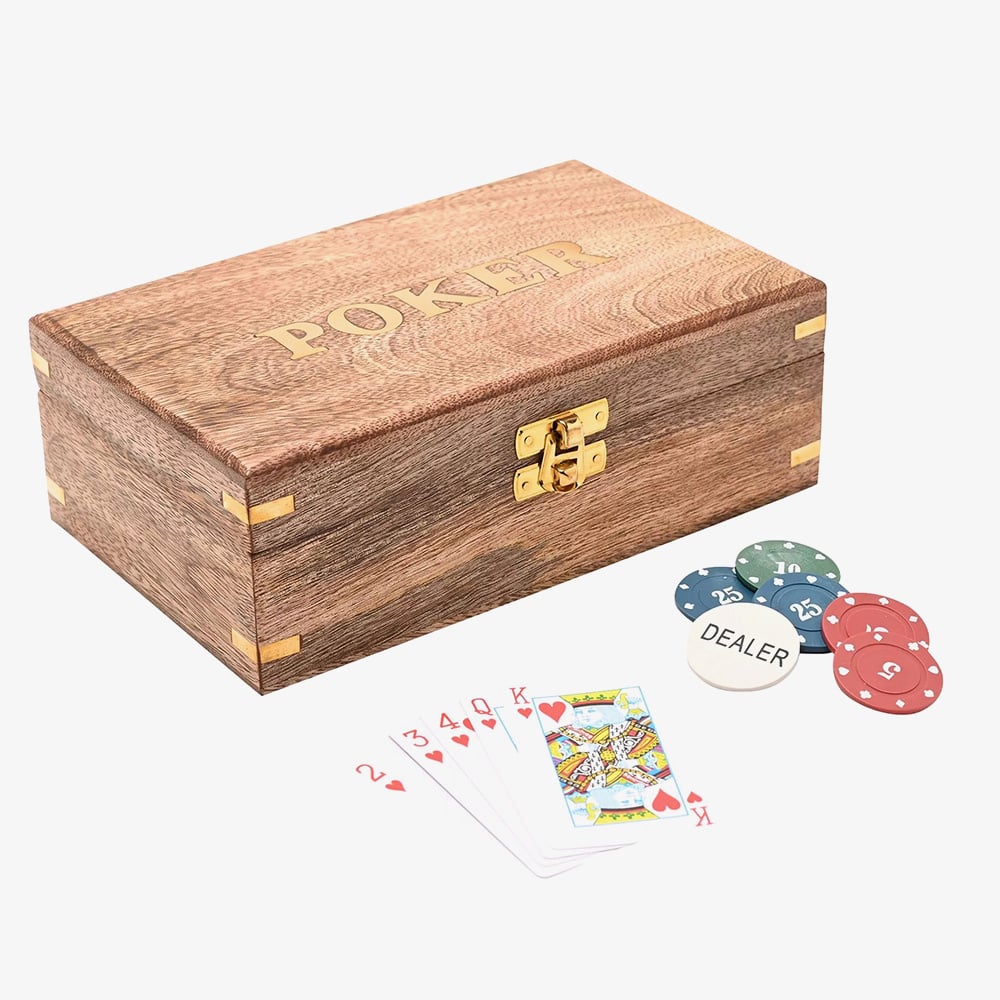 Harvey Makin Wooden Poker Set HM2211
