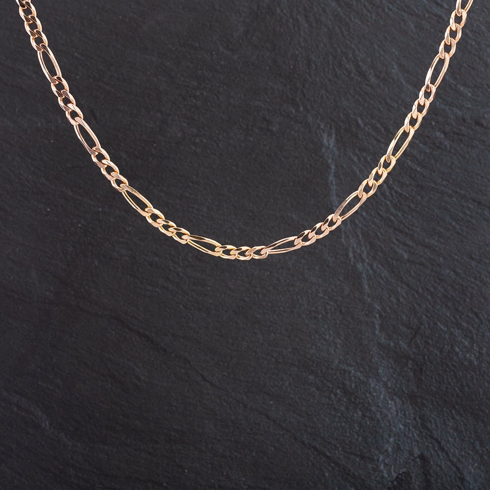 Second Hand 9ct Rose Gold 18 Inch 3+1 