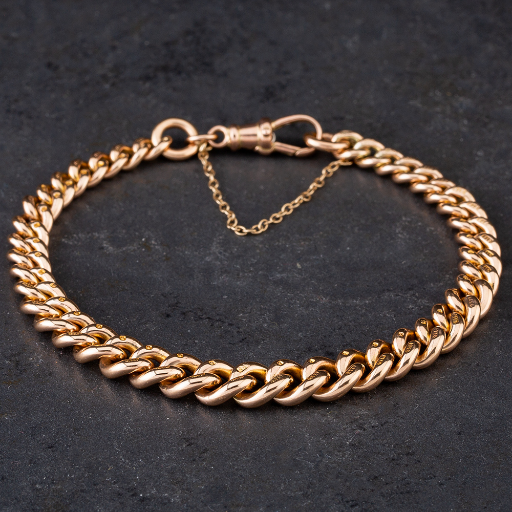 Second Hand 9ct Rose Gold Graduated 7.5 