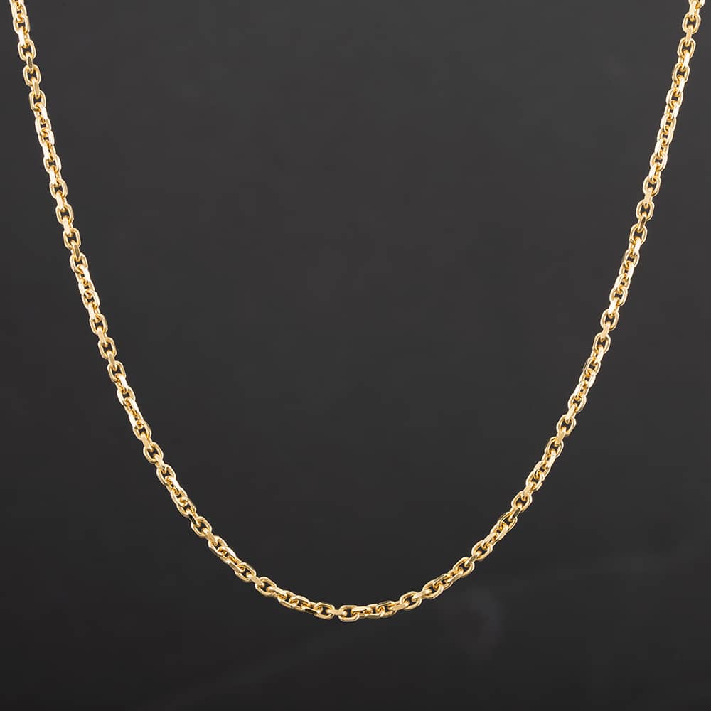 Second Hand 18ct Yellow Gold 18 Inch Belcher Chain 4504030 by TH Baker