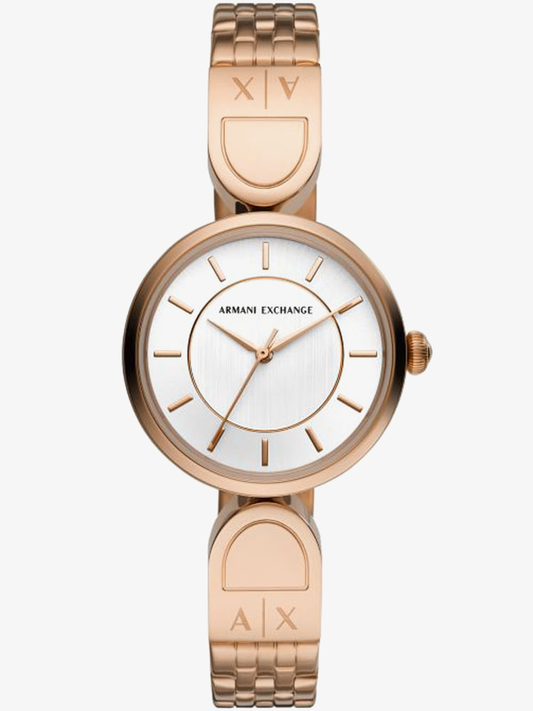 armani exchange ladies watch rose gold