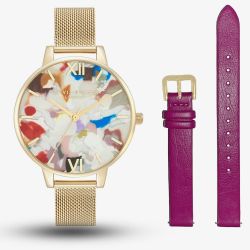 Gucci YA147410 G-Frame Multi-Coloured Dial Ladies Watch - thbaker.co.uk