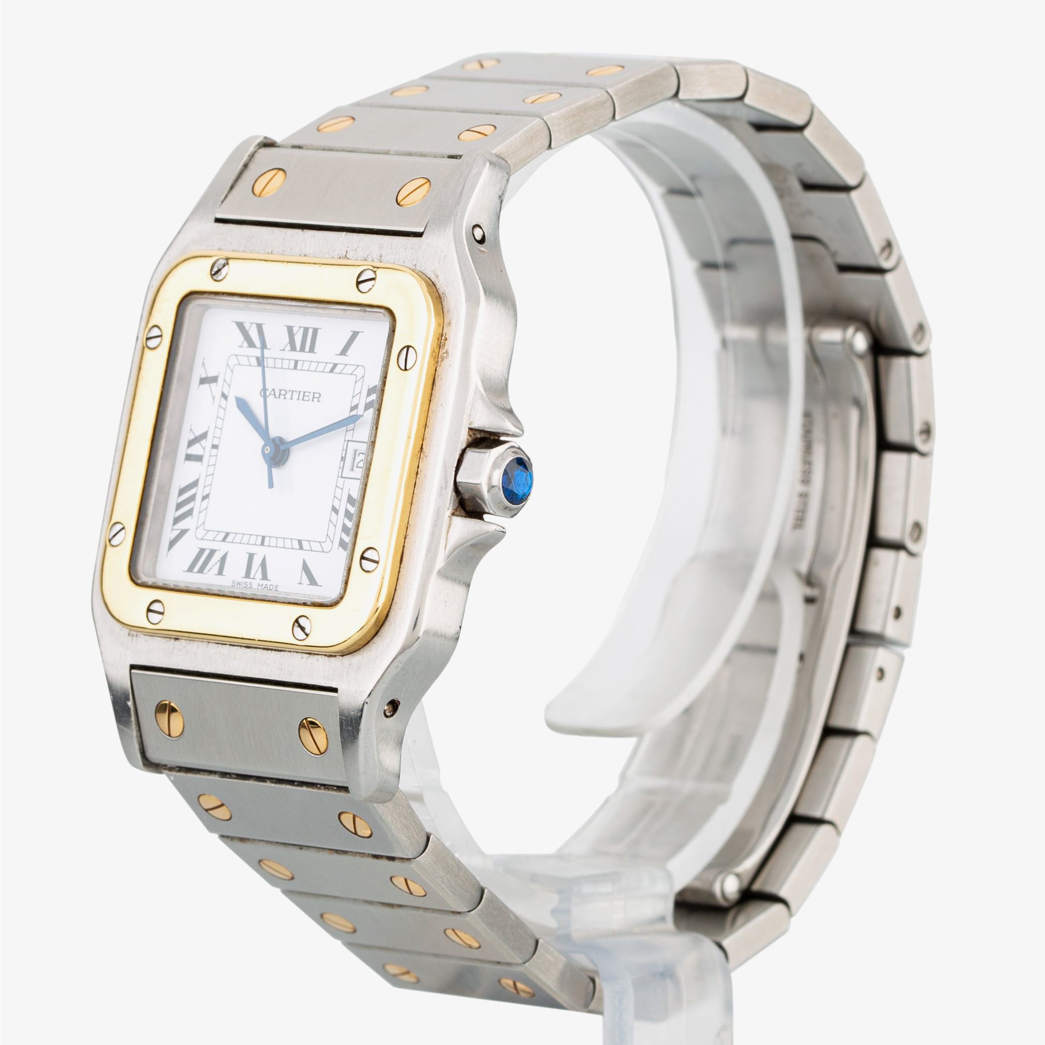 Hand Cartier Santos Bracelet Watch 