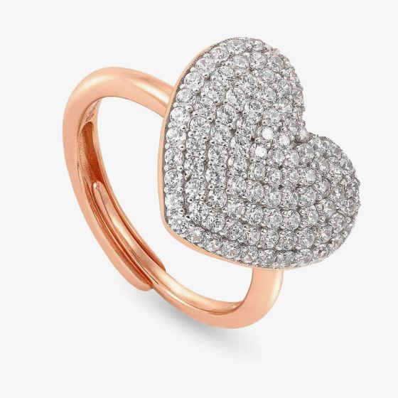 Nomination 147910/022 Easychic Adjustable Love Heart Ring - thbaker.co.uk