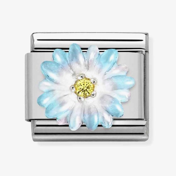 Nomination CLASSIC Composable Light Blue Flower Charm