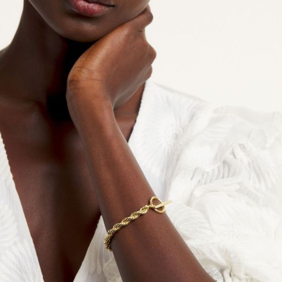 Ted Baker TBJ30470203 LILLIAN Gold Tone Rope Chain Bracelet thbaker