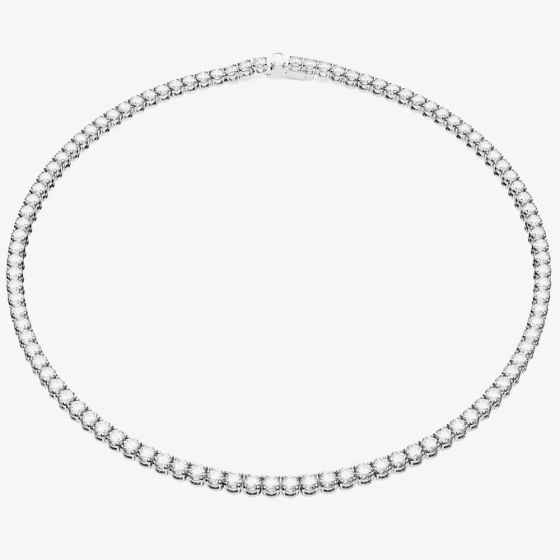 Swarovski 5681796 M Matrix White Tennis Necklace - thbaker.co.uk