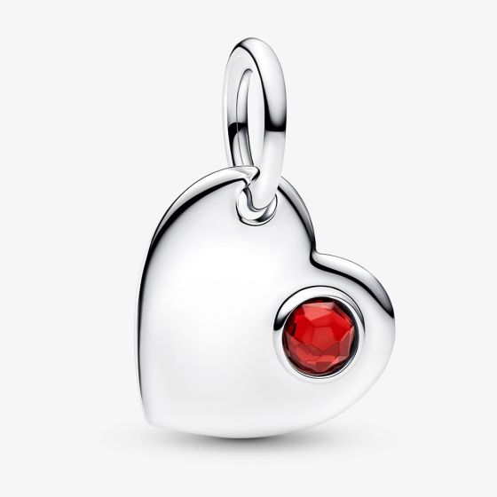 PANDORA 794295C01 January Birthstone Heart Dangle Charm - thbaker.co.uk