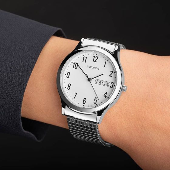 Sekonda Easy Reader - Orologio al quarzo da uomo, 46 mm, con display