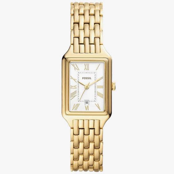 Fossil Raquel ThreeHand Gold Plated Watch ES5220 T.H. Baker Family