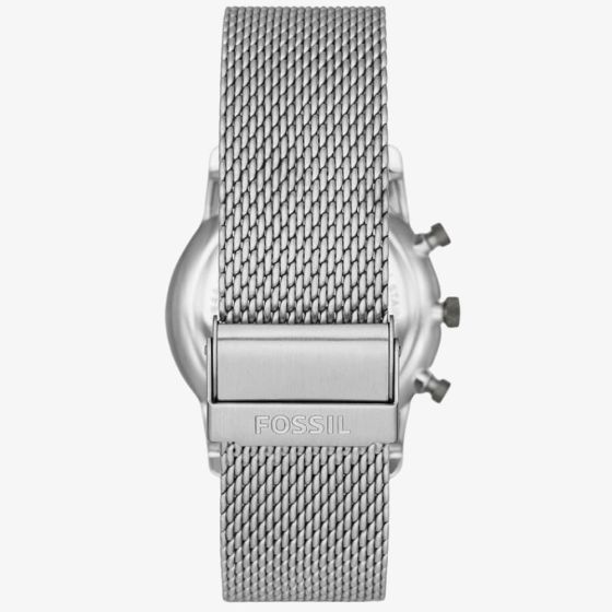 Fossil Mens Minimalist Silver Mesh Strap Watch FS5944 T.H. Baker