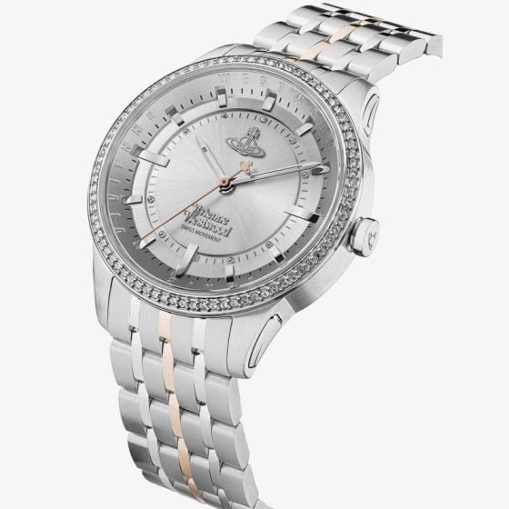 Vivienne Westwood Ladies East End Two Tone Rose Gold Plated Watch VV262WSSR Est. 1888