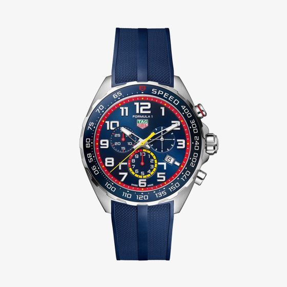 TAG Heuer Mens F1 X Red Bull Racing Blue Strap Watch