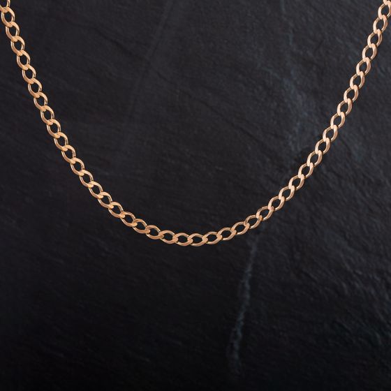 Second Hand 9ct Rose Gold Flat 29 Inch 