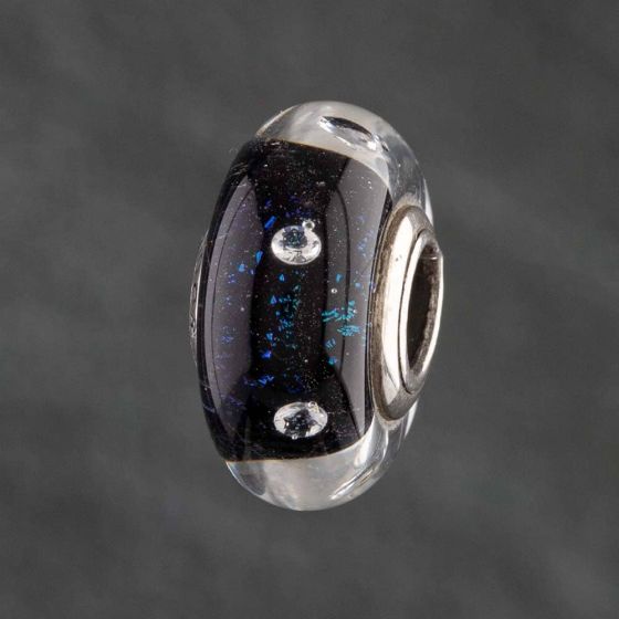 Second Hand Pandora Silver Blue Murano Glass Charm