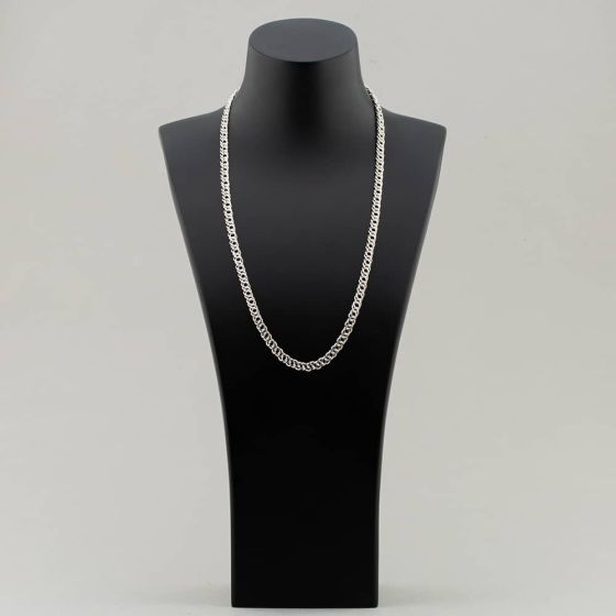 Second Hand Silver Double 24 Inch Curb Chain 41251006 thbaker.co.uk