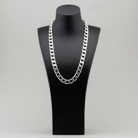 Second Hand Silver Heavy 24 Inch Curb Chain 41251230 thbaker.co.uk