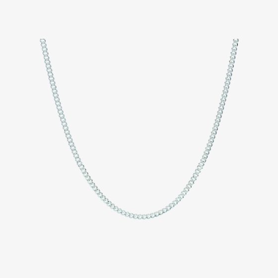 Silver 20inch Curb Chain N222 | T H 