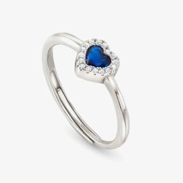 Nomination 240300/012 All My Love Blue Heart Halo Adjustable Ring ...