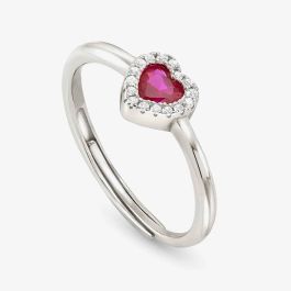 Nomination 240300/006 All My Love Red Heart Halo Adjustable Ring ...