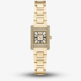 Emporio Armani Genni Crystals Silver Dial Two Tone Steel Strap Watch for Women - AR11704