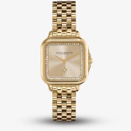 Olivia Burton 24000084 Grosvenor Champagne Sunray Dial Watch 