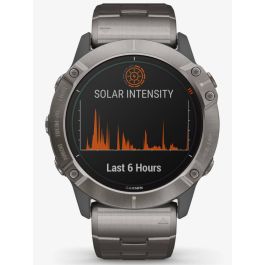 Garmin 010-02157-24 Fenix 6X Pro Solar Titanium Watch