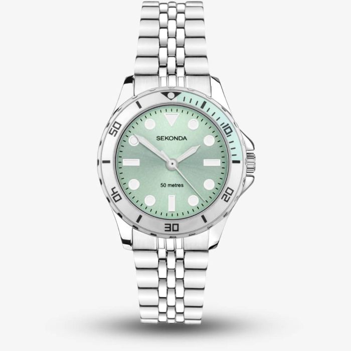 Sekonda Dive Balearic Green Dial Watch 40565