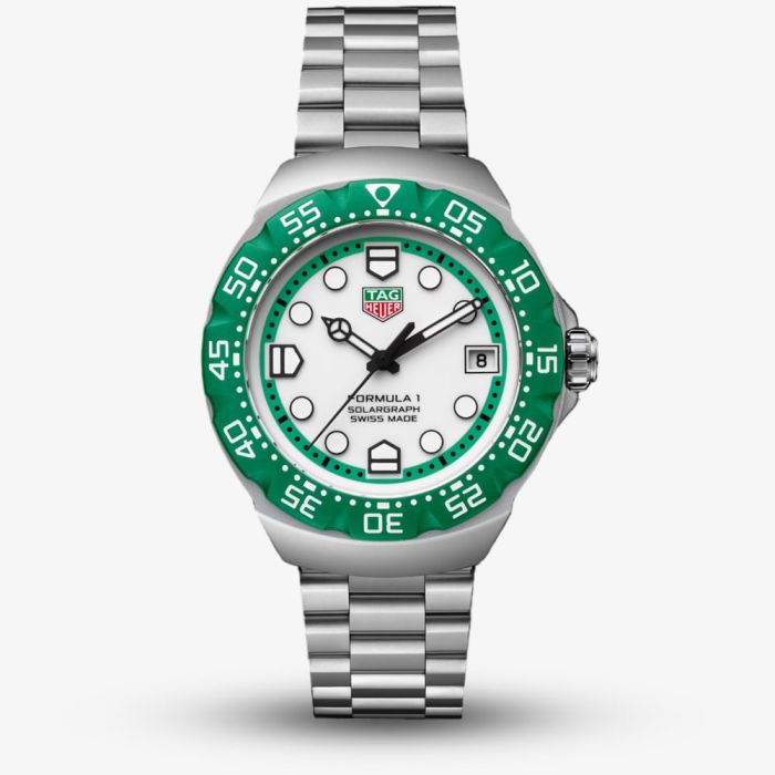 TAG Heuer Mens Formula Solargraph Green Watch - Main Image