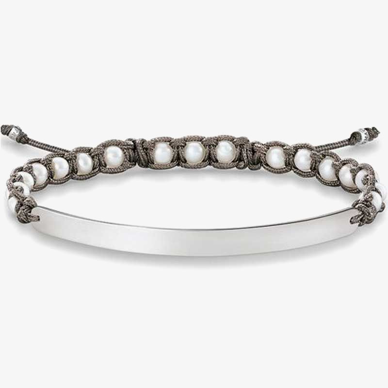 THOMAS SABO Silver Love Bridge White Freshwater Pearl Bracelet  LBA0053-170-14