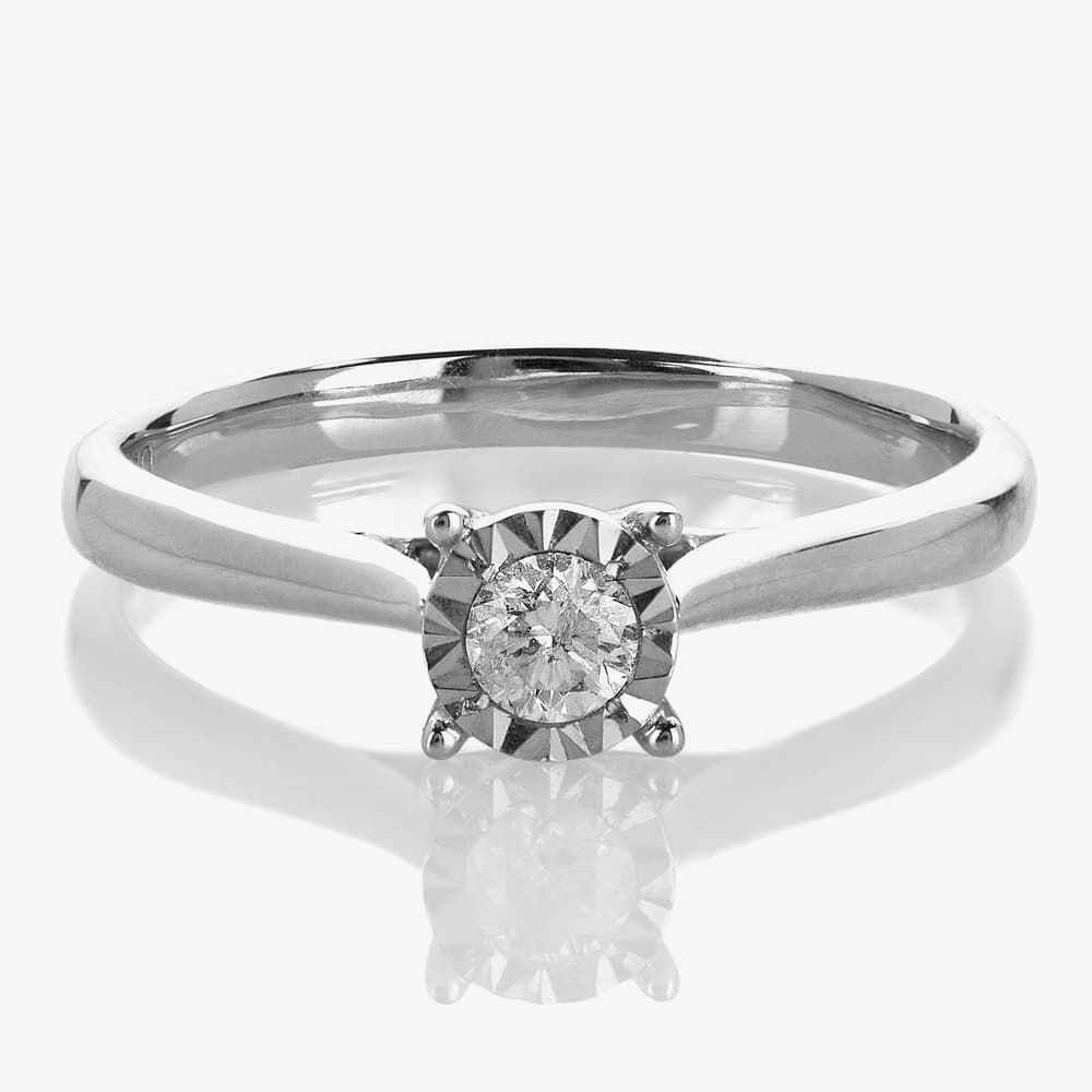 Solitaire Diamond Carat Diamond Price 9ct White Gold Diamond Ring