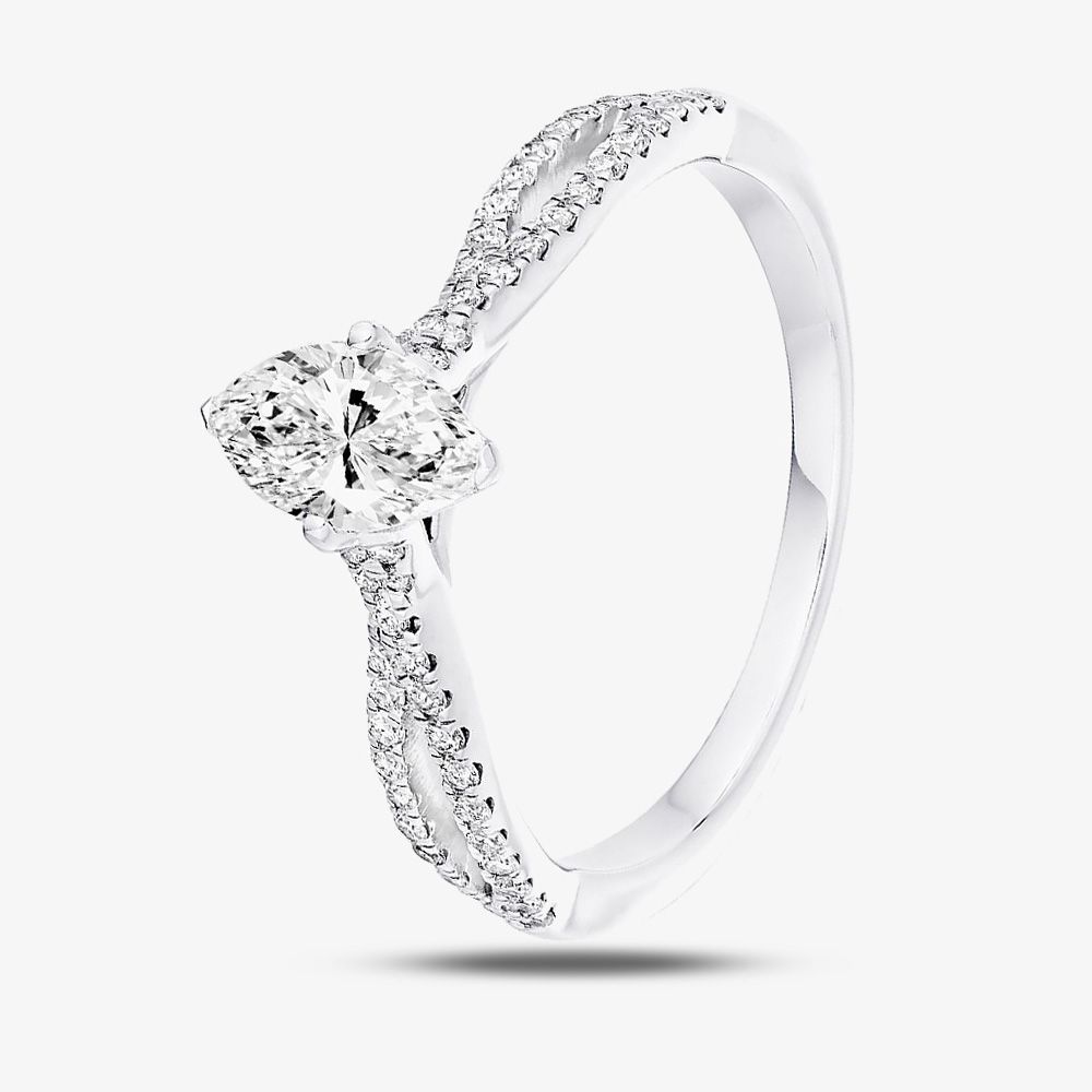 Platinum Diamond Solitaire Ring