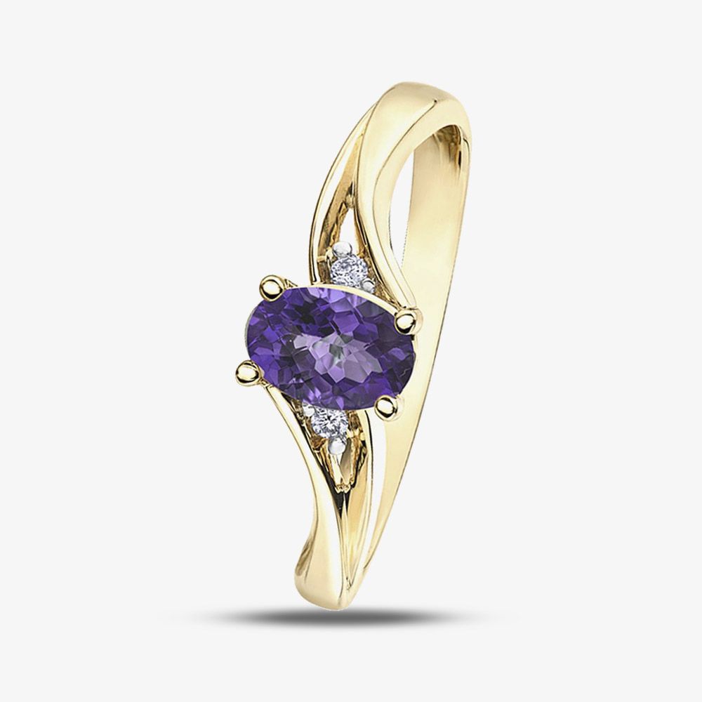 Shop Certified Amethyst Engagement Rings Online For Women