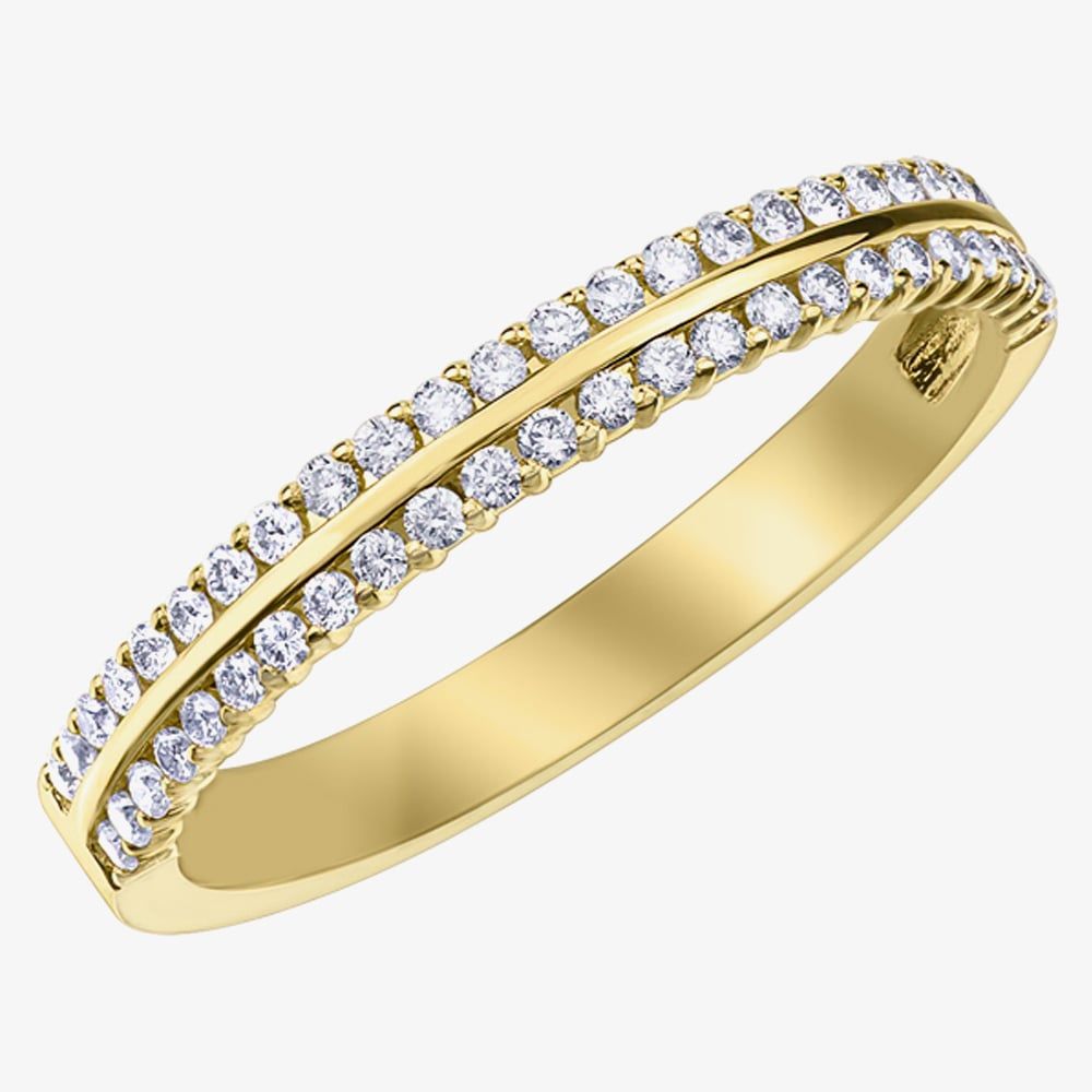 9ct Yellow Gold Diamond Eternity Ring